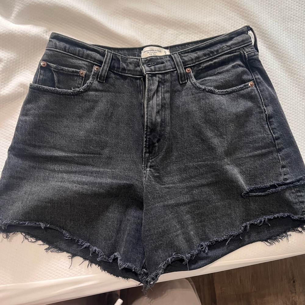Abercrombie & Fitch Dark Gray Jean Shorts
